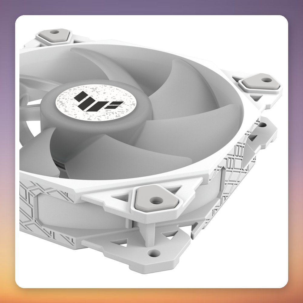 Asus TUF Gaming TF120 ARGB 120 mm Case Fan, White, 3-Pack with ARGB Controller – image 5