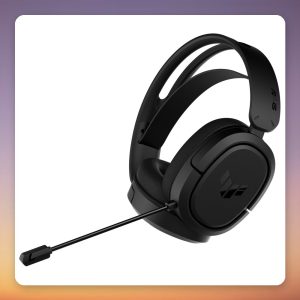 Asus TUF Gaming H1 Wireless Gaming Headset, 2.4 GHz USB-C Dongle, Black