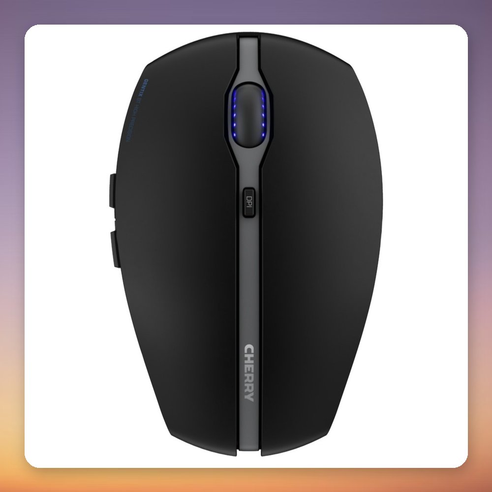 Cherry GENTIX BT Wireless Bluetooth Mouse, 2000 DPI, 7 Buttons, Black