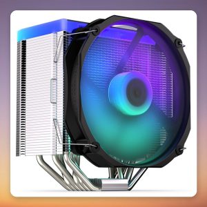 ENDORFY Fortis 5 ARGB 140 mm CPU Air Cooler, Black, 6 Heatpipes