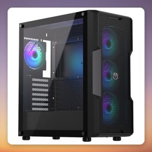 ENDORFY Regnum 400 ARGB Mid-Tower ATX Case, Black, Tempered Glass