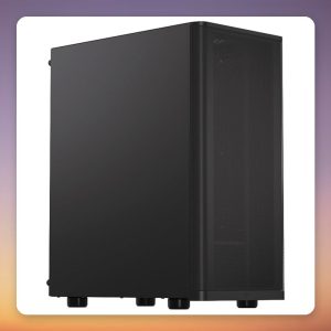 ENDORFY Ventum 200 Solid ATX Mid Tower Case, Black, Mesh Front, 1x 120 mm PWM Fan