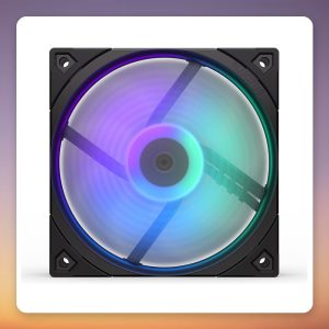 ENDORFY Fluctus 120 PWM ARGB 120 mm Case Fan, Black/Transparent