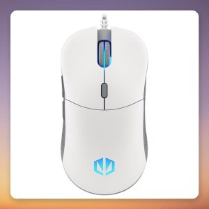 Endorfy GEM Onyx White 67 g Wired Gaming Mouse, 8000 DPI, PixArt PMW3325, RGB