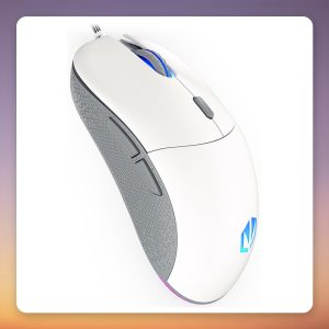 Endorfy GEM Onyx White 67 g Wired Gaming Mouse, 8000 DPI, PixArt PMW3325, RGB