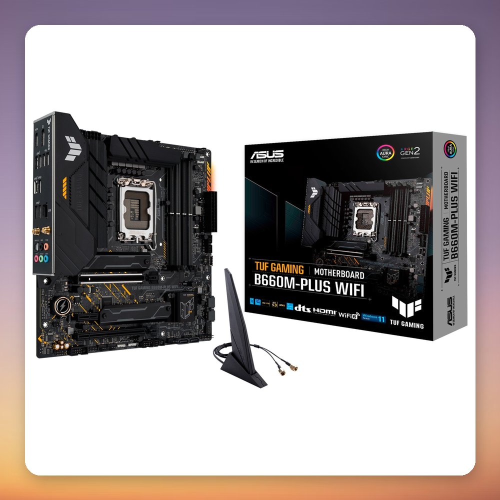 ASUS TUF Gaming B660M-Plus WiFi Intel B660 LGA 1700 DDR5 mATX Motherboard