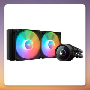 NZXT Kraken 240 RGB 240 mm AIO Liquid Cooler with 1.54" LCD, Black