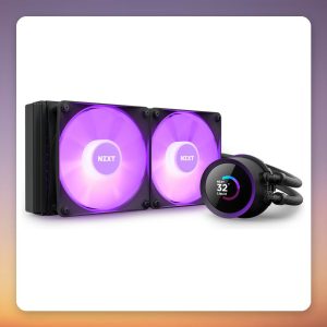 NZXT Kraken 240 RGB 240 mm AIO Liquid Cooler with 1.54″ LCD, Black