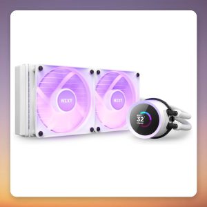 NZXT Kraken 240 RGB 240 mm AIO Liquid Cooler with LCD Display, White