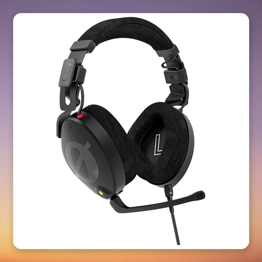 Rode NTH-100M Closed-Back Headset, 40 mm Drivers, Detachable Mic, 3.5 mm, Black – image 3