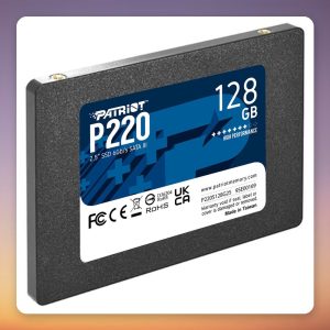 Patriot P220 128 GB SATA III 2.5" SSD, 550 MB/s Read