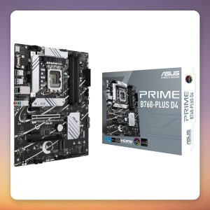 Asus PRIME B760-PLUS D4 LGA 1700 ATX Motherboard, DDR4, 3x M.2, 2.5G LAN