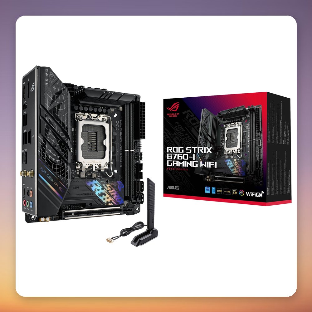 Asus ROG Strix B760-I Gaming WiFi Mini-ITX Motherboard, Intel B760, LGA 1700, DDR5