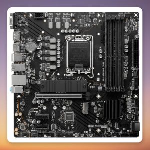 MSI PRO B760M-P DDR4 Motherboard, Intel B760, LGA 1700, micro ATX
