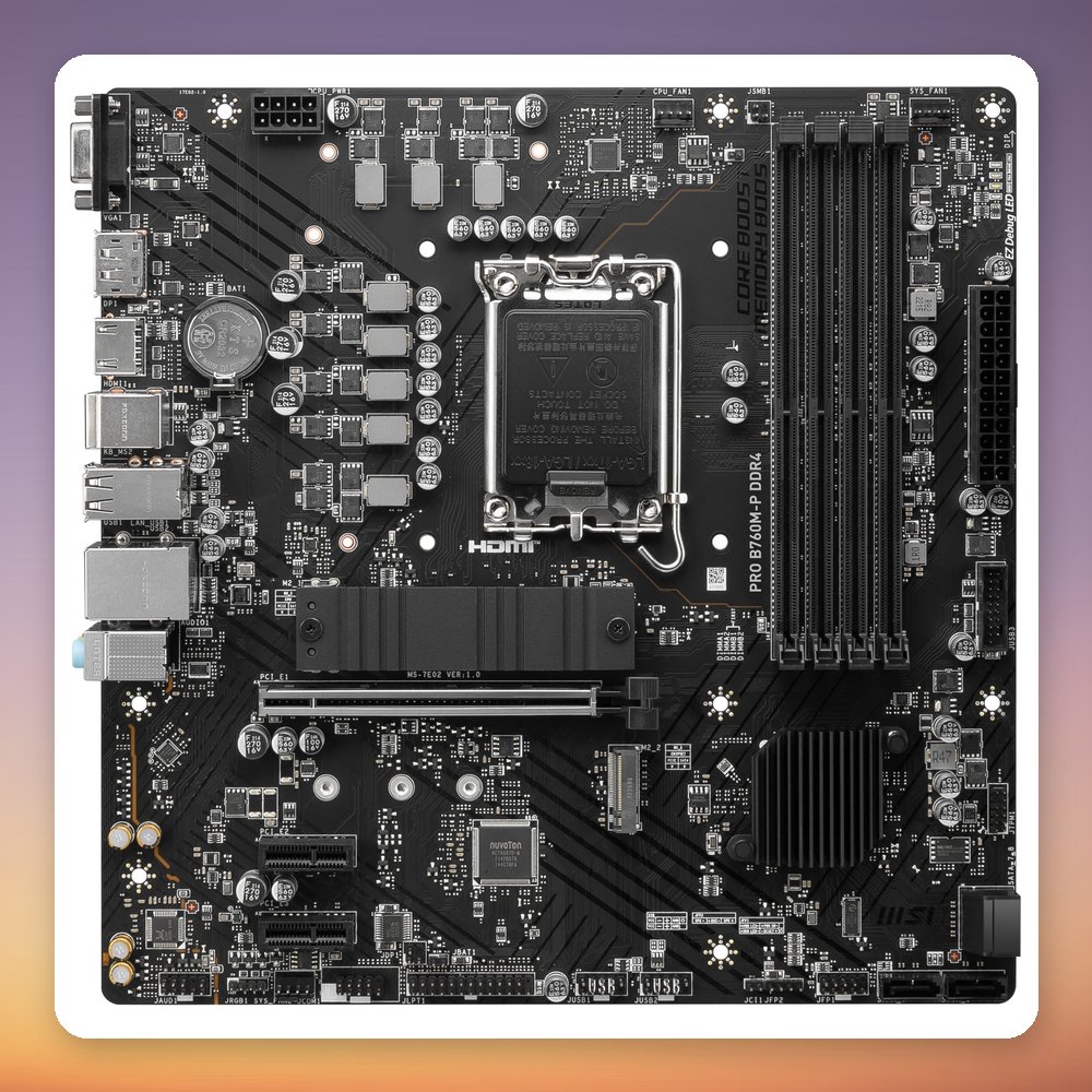 MSI PRO B760M-P DDR4 Motherboard, Intel B760, LGA 1700, micro ATX – image 6