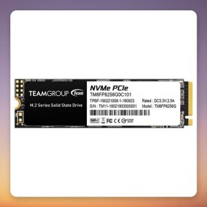 Team Group MP33 256 GB M.2 2280 NVMe SSD, PCIe 3.0 x4, 1600 MB/s