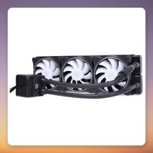 Alphacool Eisbaer Pro HPE Aurora 360 mm AIO CPU Liquid Cooler, Black, 3x 120 mm ARGB
