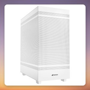 Sharkoon Rebel C50 ATX Mid-Tower Case, White, Mesh Front, 2x 120 mm Fans