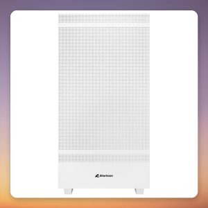 Sharkoon Rebel C50 ATX Mid-Tower Case, White, Mesh Front, 2x 120 mm Fans