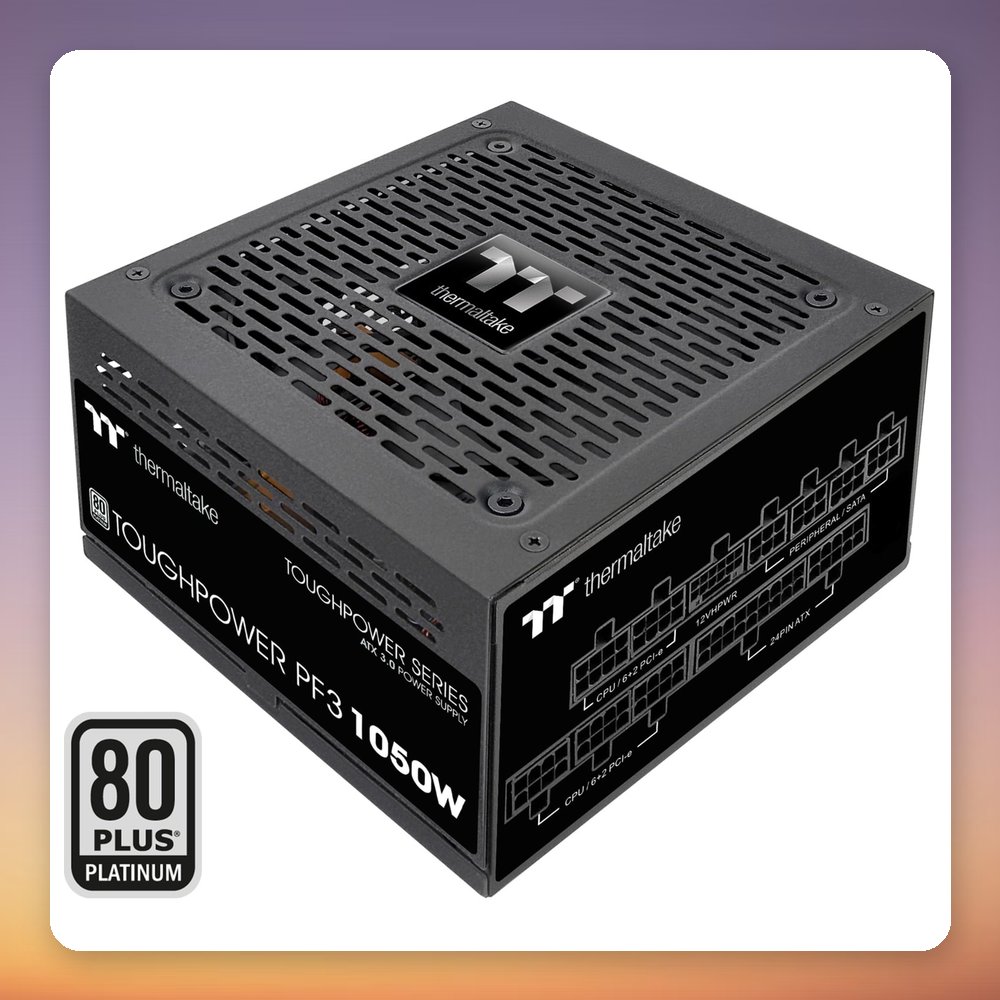 Thermaltake Toughpower PF3 1050W 80 PLUS Platinum ATX 3.0 Fully Modular PSU