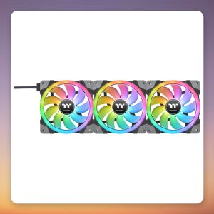 Thermaltake SWAFAN EX12 RGB 120 mm PC Case Fan, TT Premium Edition, 3-Pack with Controller
