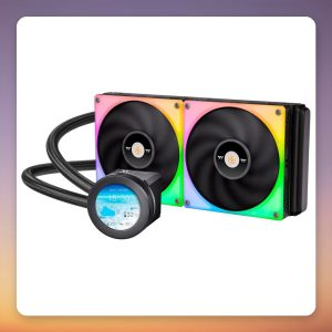 Thermaltake TOUGHLIQUID Ultra 280 RGB 280 mm AIO Liquid Cooler with 2.1" LCD, Black