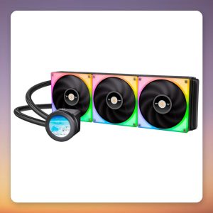 Thermaltake TOUGHLIQUID Ultra 420 RGB 420 mm AIO Liquid Cooler with 2.1" LCD, Black