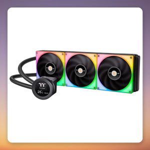 Thermaltake TOUGHLIQUID Ultra 420 RGB 420 mm AIO Liquid Cooler with 2.1″ LCD, Black