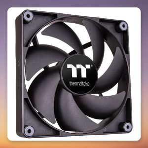 Thermaltake CT120 120 mm PWM Case Fan, Black, 2-Pack