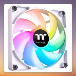 Thermaltake CT120 ARGB Sync 120 mm PWM Fan, White, 2-Pack, No Controller