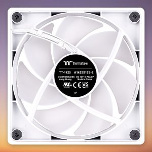 Thermaltake CT120 ARGB Sync 120 mm PWM Fan, White, 2-Pack, No Controller