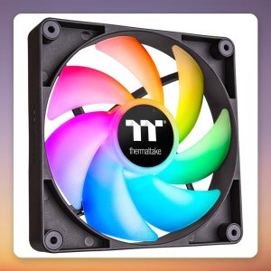 Thermaltake CT140 ARGB Sync 140 mm PWM Case Fans, Black, 2-Pack