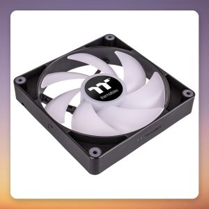 Thermaltake CT140 ARGB Sync 140 mm PWM Case Fans, Black, 2-Pack