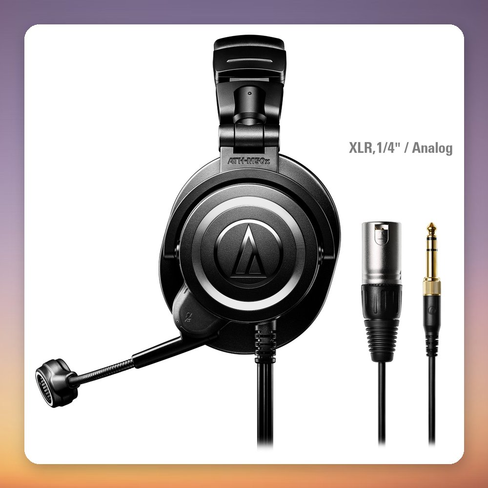 Audio-Technica ATH-M50xSTS StreamSet USB Headset, Black, Closed-Back Over-Ear – image 5