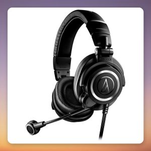 Audio-Technica ATH-M50xSTS-XLR Closed-Back Streaming Headset with Cardioid Mic, Black