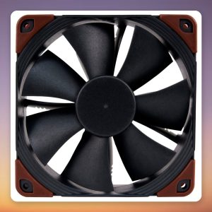 Noctua NF-F12 industrialPPC-24V-3000 SP IP67 PWM 120 mm 24V Fan, Black