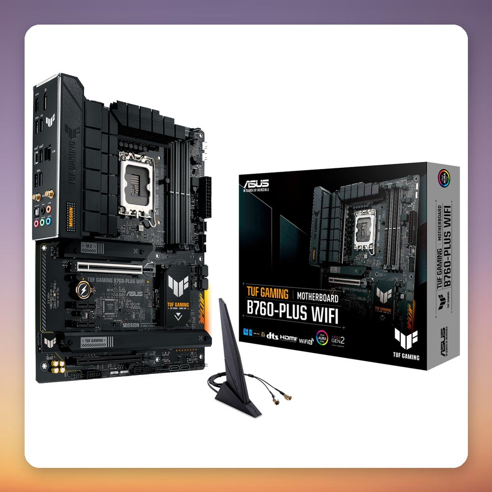 ASUS TUF Gaming B760-Plus WiFi ATX Motherboard, Intel B760, LGA 1700, DDR5