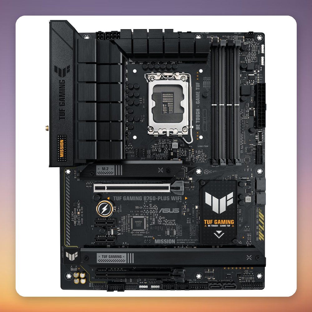 ASUS TUF Gaming B760-Plus WiFi ATX Motherboard, Intel B760, LGA 1700, DDR5 – image 2