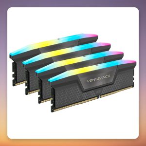 Corsair Vengeance RGB 64 GB DDR5-6600 CL32 (4×16 GB) Intel XMP