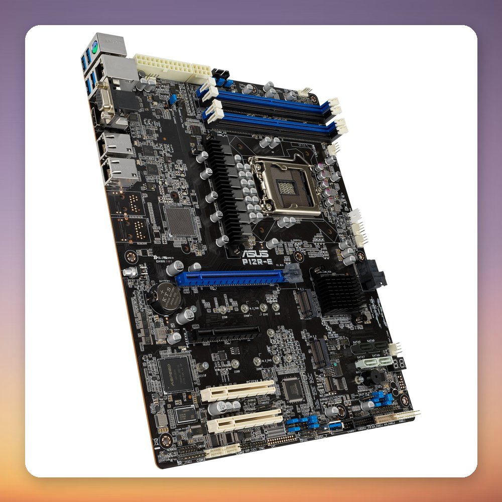 Asus P12R-E Intel C256 LGA 1200 ATX Server Motherboard, 4x DDR4, Dual GbE – image 2