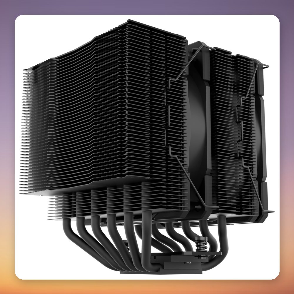 Alpenföhn Brocken 4 Max Dual Tower CPU Cooler 250W TDP, 2x 120 mm, Matt Black – image 3