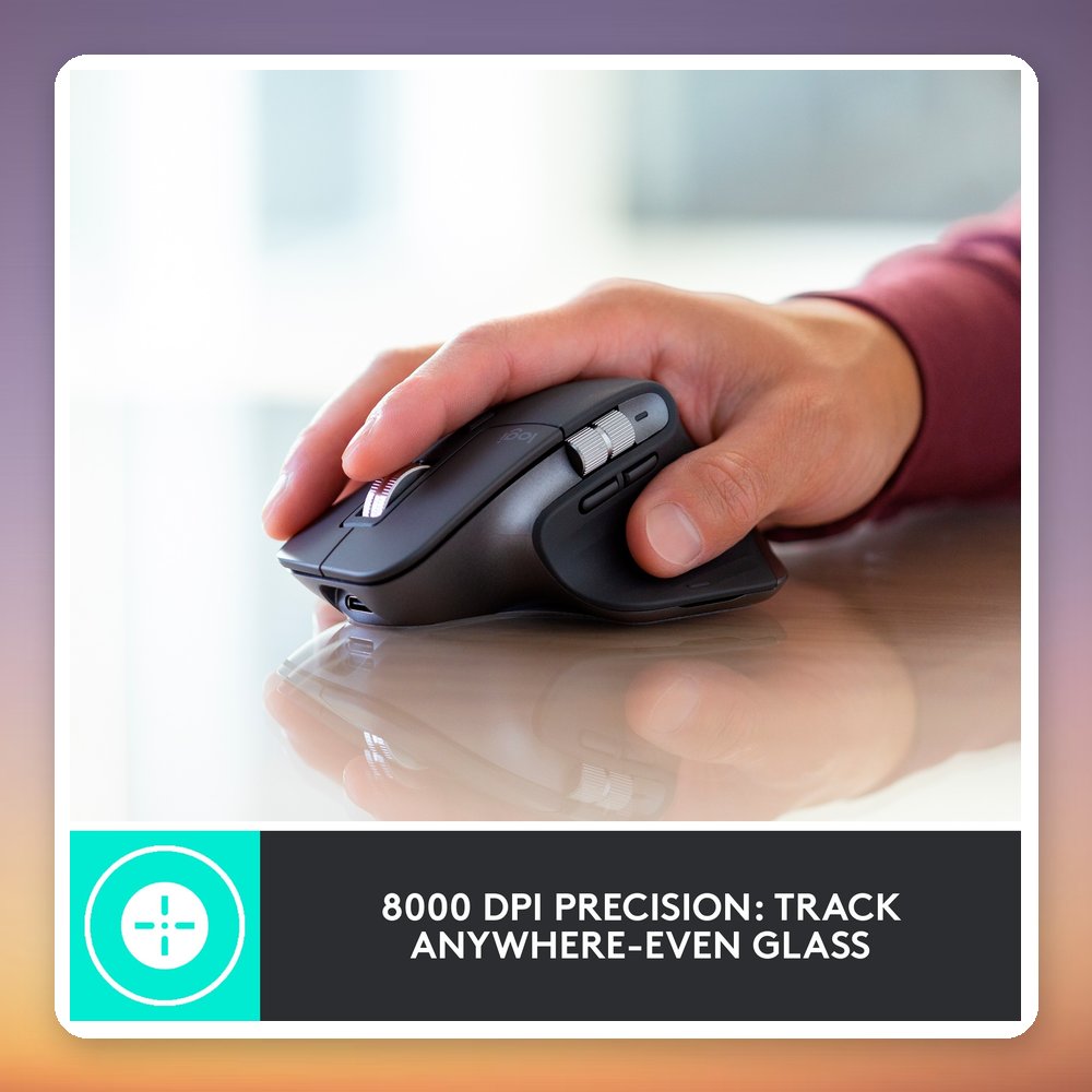 Logitech MX Master 3S for Business Wireless Mouse, Graphite, Logi Bolt – image 2