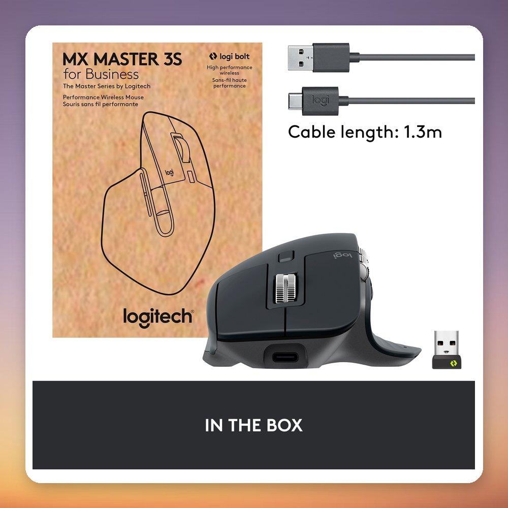 Logitech MX Master 3S for Business Wireless Mouse, Graphite, Logi Bolt – image 6