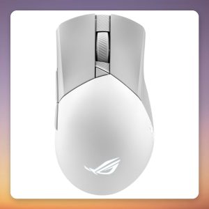 Asus ROG Gladius III Wireless AimPoint Gaming Mouse, White, 36000 DPI, Tri-Mode