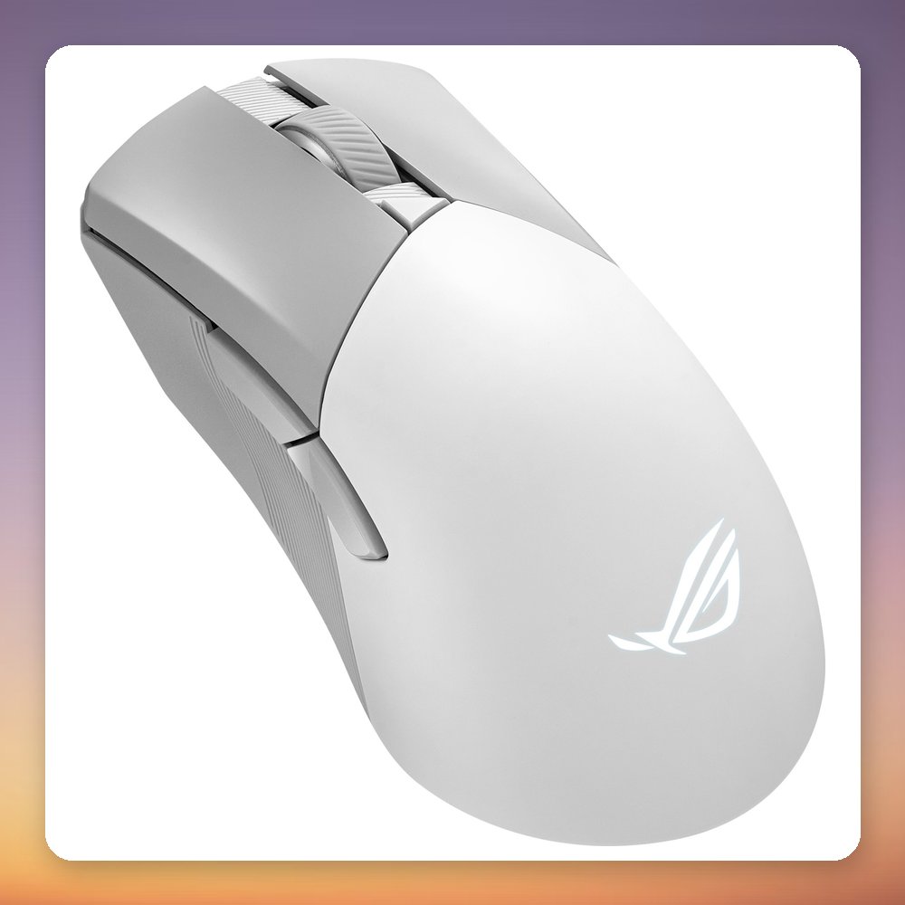 Asus ROG Gladius III Wireless AimPoint Gaming Mouse, White, 36000 DPI, Tri-Mode – image 2