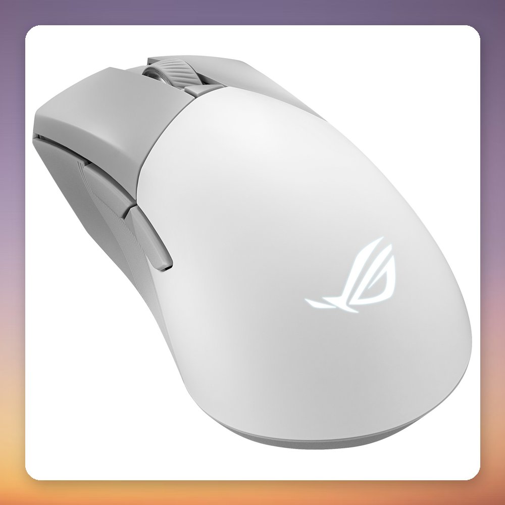 Asus ROG Gladius III Wireless AimPoint Gaming Mouse, White, 36000 DPI, Tri-Mode – image 3