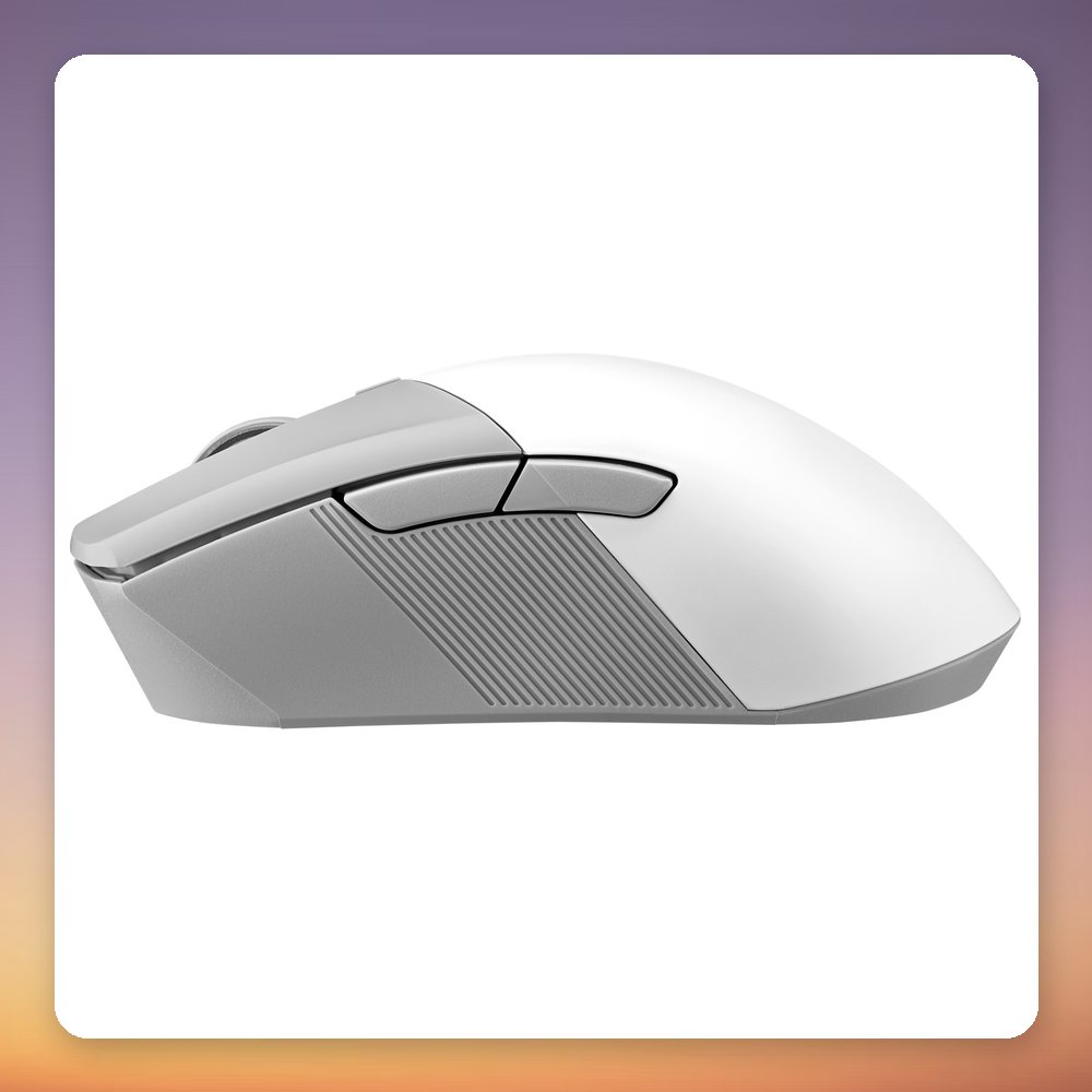 Asus ROG Gladius III Wireless AimPoint Gaming Mouse, White, 36000 DPI, Tri-Mode – image 6