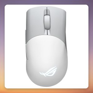 Asus ROG Keris Wireless AimPoint 36000 DPI Tri-Mode Gaming Mouse, White