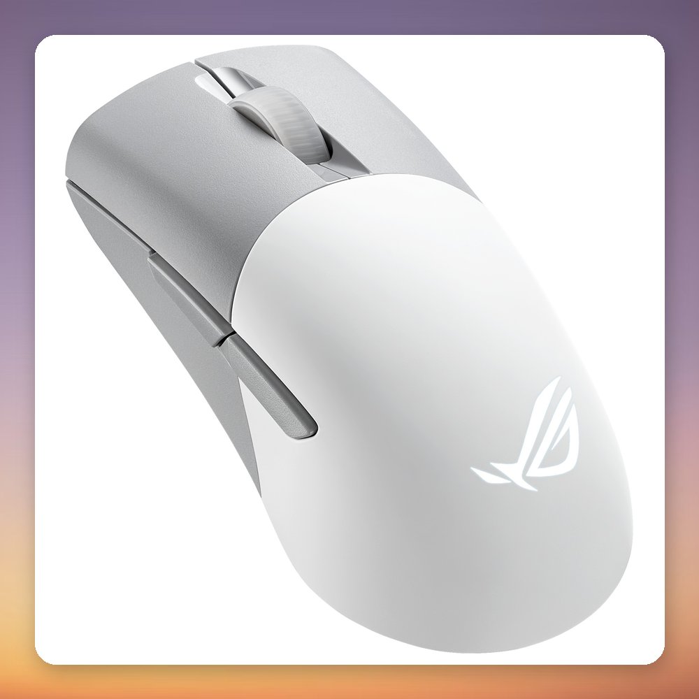 Asus ROG Keris Wireless AimPoint 36000 DPI Tri-Mode Gaming Mouse, White – image 2