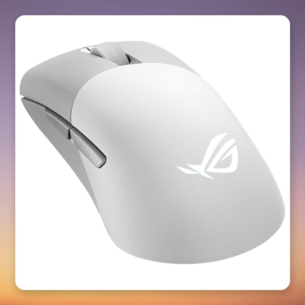 Asus ROG Keris Wireless AimPoint 36000 DPI Tri-Mode Gaming Mouse, White – image 3